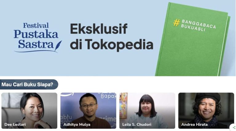 Tokopedia Luncurkan Festival Pustaka Sastra