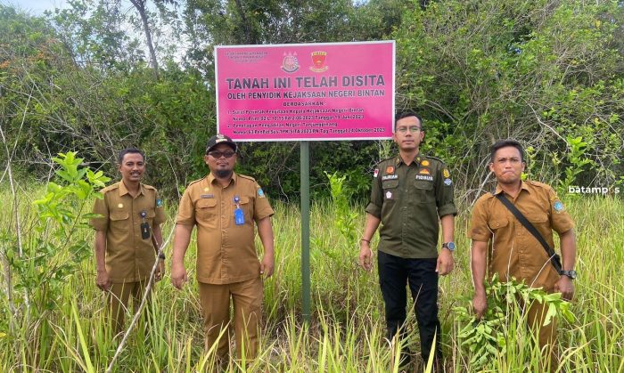 2 Bidang Tanah Disita Terkait Dugaan Korupsi Jual Beli Tanah di Desa Berakit, Bintan