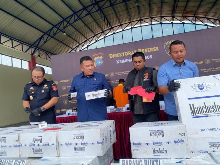 Polda Kepri Amankan 700 Ribu Batang Rokok Non Cukai di Batam, Segini Nilai Kerugian Negara