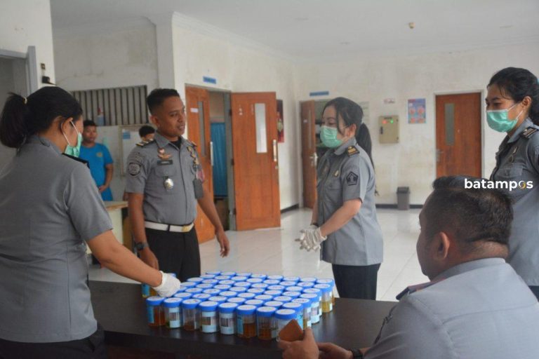 Test Urine Dadakan Pegawai Rutan Batam, Ini Hasil Terkait Keterlibatan dengan Narkoba