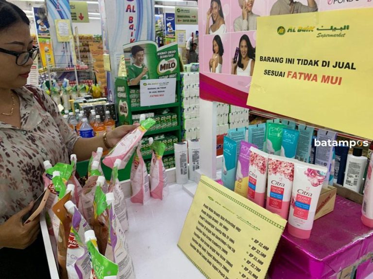 Supermarket Al Baik di Tanjungpinang Boikot Produk Pro Israel