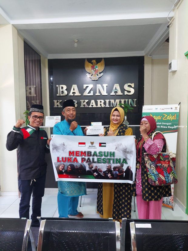 Baznas Karimun Berhasil Galang Dana Peduli Palestina Sebesar Rp101 Juta Lebih