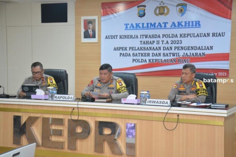 Audit Kinerja Polda Kepri 2023, Kapolda Harapkan Perbaikan Kualitas Pelayanan