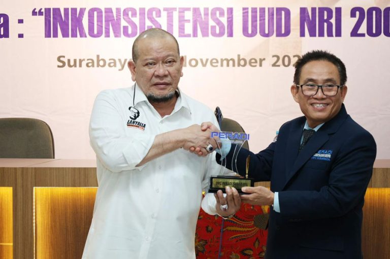 Di depan Advokat Peradi, Ketua DPD RI Paparkan Dua Penyebab Indonesia Terapkan Sistem Demokrasi Barat