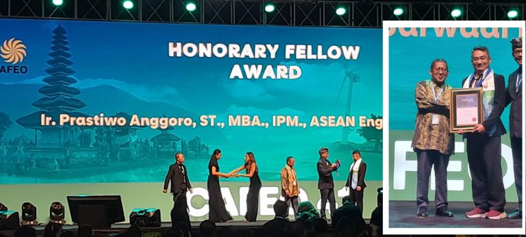 Prastiwo Anggoro Mendapat Kehormatan Honorary Fellow AFEO