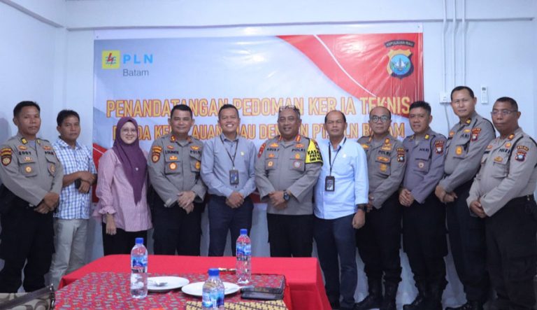 Dukung Pengamanan Objek Vital, Polda Kepri dan PT PLN Batam Tanda Tangani Pedoman Kerjasama Teknis