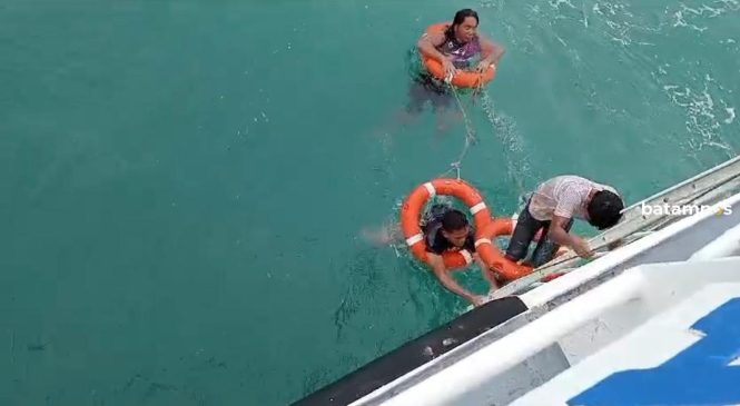 Enam Kru Kapal Tb Pretty 9 Terombang-ambing di Perairan Lagoi, Bintan usai Kapal Tenggelam Diterjang Ombak