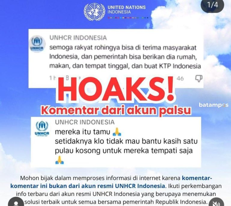 Pengungsi Rohingya di Galang, Begini Respon UNHCR 
