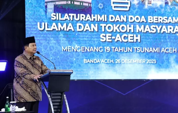 Mengenang 19 Tahun Tsunami, Prabowo Ungkap Hubungan Emosional dengan Aceh