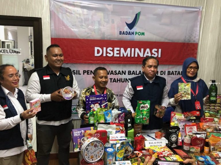 BPOM Batam Tangani 6 Perkara Obat dan Makanan, Nilainya Rp 2,8 Miliar