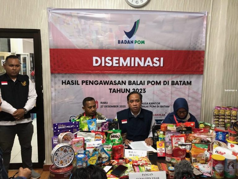 BPOM Batam Sita 6.560 Item Obat dan Makanan Ilegal, Segini Nilai Ekonomisnya