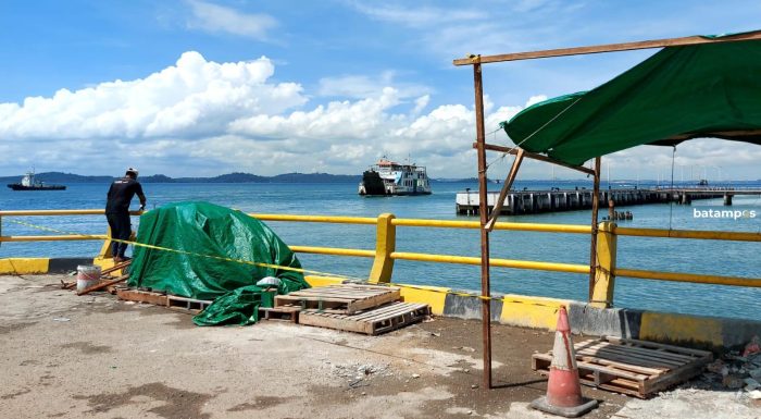 Dermaga Pelabuhan ASDP Tanjunguban di Bintan Direhab
