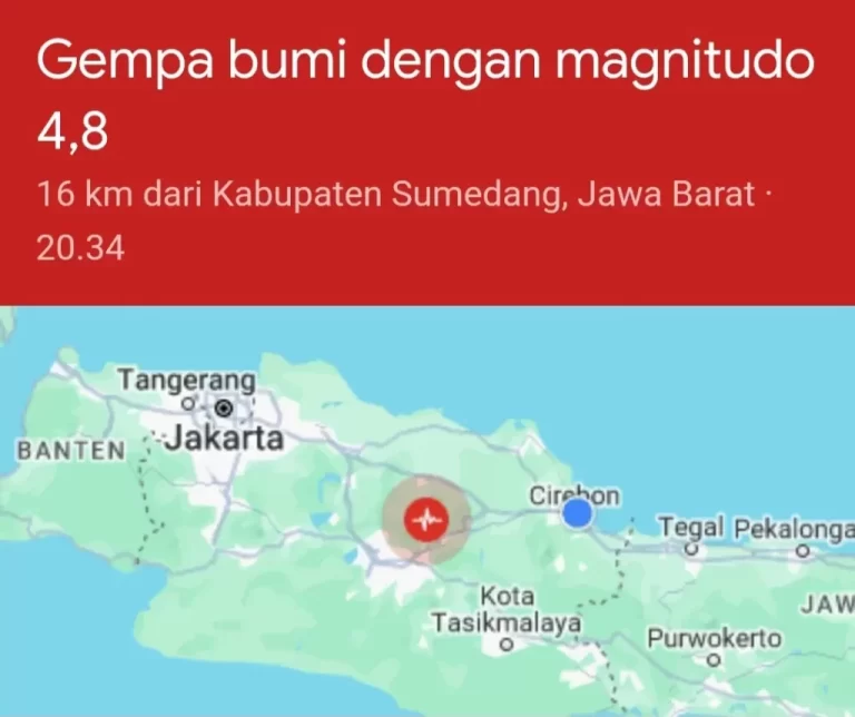 188 Rumah Rusak Akibat Gempa M 4,8 yang Mengguncang Sumedang