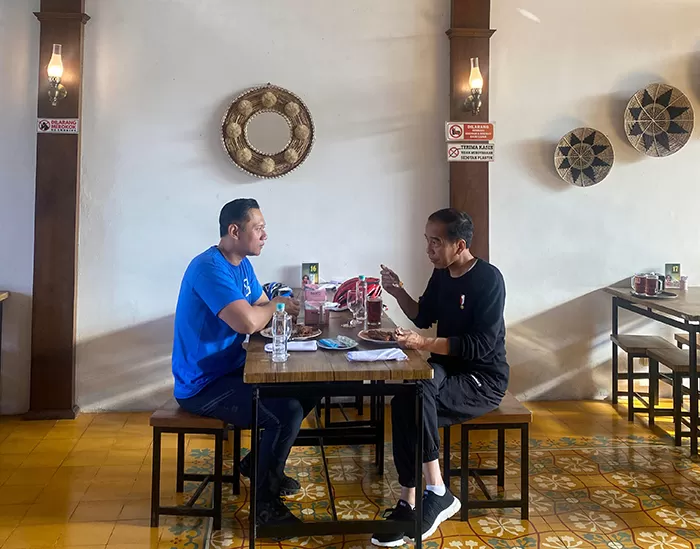 Ini yang Dibicarakan Jokowi saat Bertemu AHY di Jogja