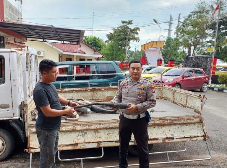 Sepekan Lakukan Penyisiran, Polsek Batuaji Sita Puluhan Knalpot Brong Sepeda Motor