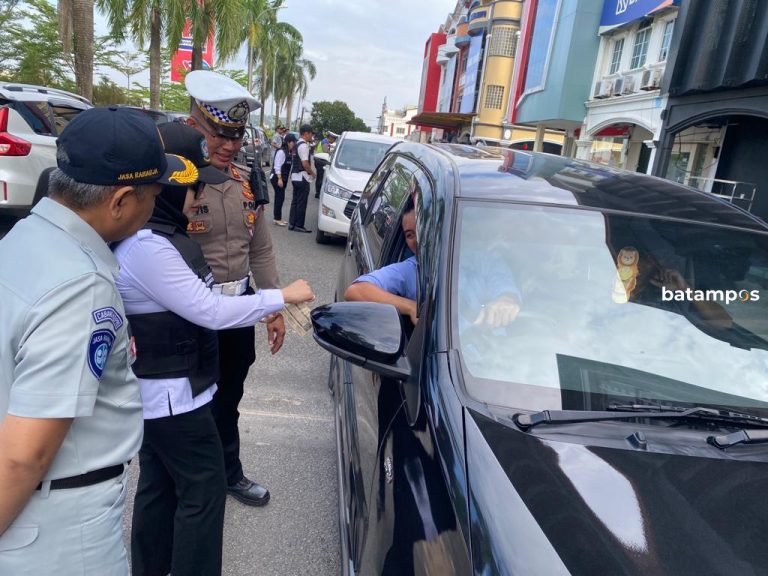 Samsat Batam Center Gelar Razia Pengendalian Pengawasan Kendaraan Bermotor