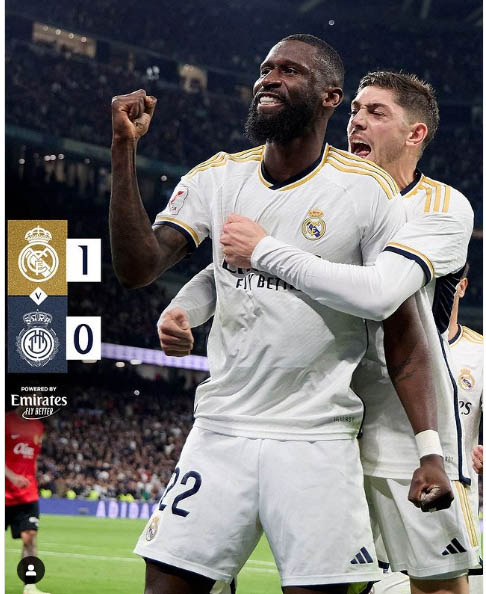 Menang Tipis Lawan Mallorca, Antonio Rudiger Bawa Real Madrid Amankan Kemenangan