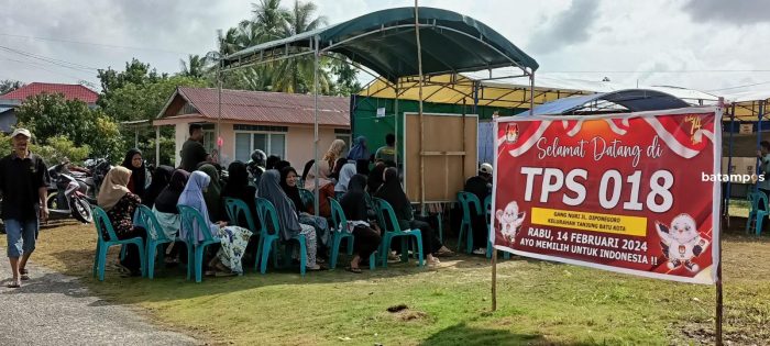 Warga Tanjungbatu Antusias Datangi TPS Berikan Suara