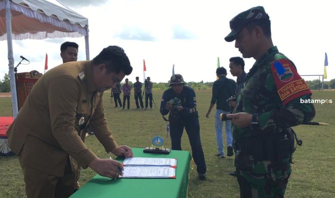 TMMD Ke-119, Prajurit TNI Diterjunkan Bangun Akses Jalan Menuju SDIT An Nahl di Seri Kuala Lobam, Bintan