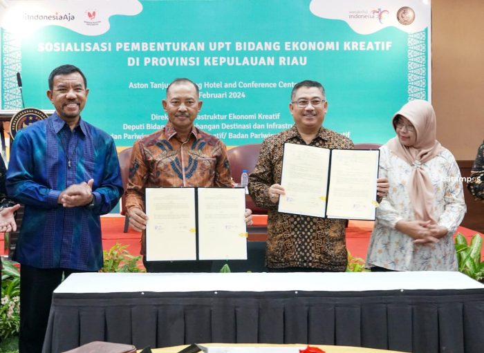 UPT Bidang Ekraf Kemenparekraf Kepri Disosialisasikan, Pilot Project Pertama di Daerah