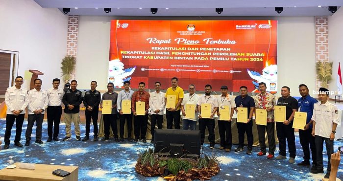 Ini Nama Nama Bakal Duduk di Kursi DPRD Bintan 2024-2029