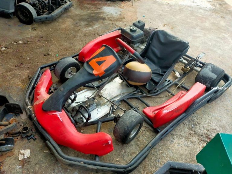 Polisi Lidik Lokasi Kecelakaan Go Kart di Bengkong, Ini Gokart yang Dikemudikan WNA Singapura