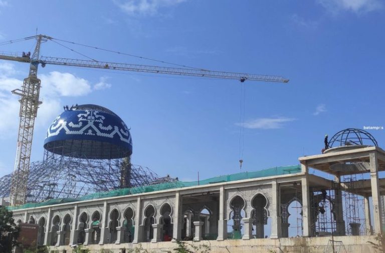 Masjid Agung Batam Ditargetkan Rampung Akhir Mei Mendatang
