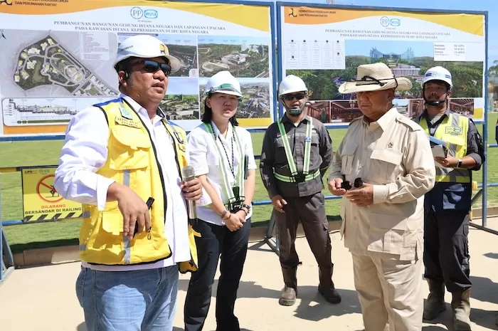 Jadi Tempat Peringatan HUT RI,  Prabowo Tinjau Proyek IKN