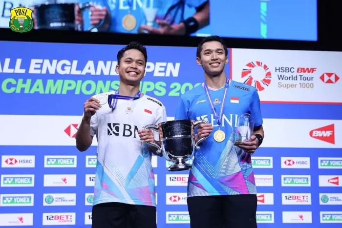Ginting dan Jojo Kembali Masuk 5 Besar Tunggal Putra Dunia