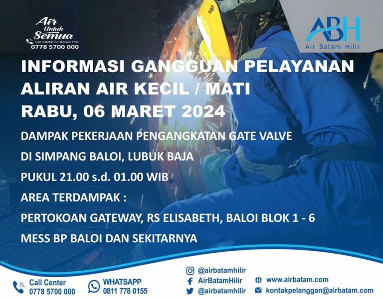Malam Ini akan Dilakukan Pengangkatan Gate Valve 300 di Simpang Baloi