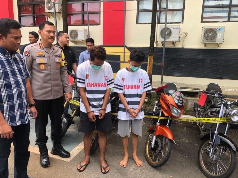 Maling Motor Ninja, Dua Pelaku Curanmor Dibekuk Tim Jatanras Ditreskrimum Polda Kepri