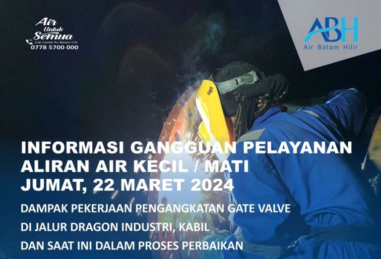 Ada Perbaikan Pipa Bocor di Jalur Dragon Industri, Kabil, Berikut Ini Dampaknya…