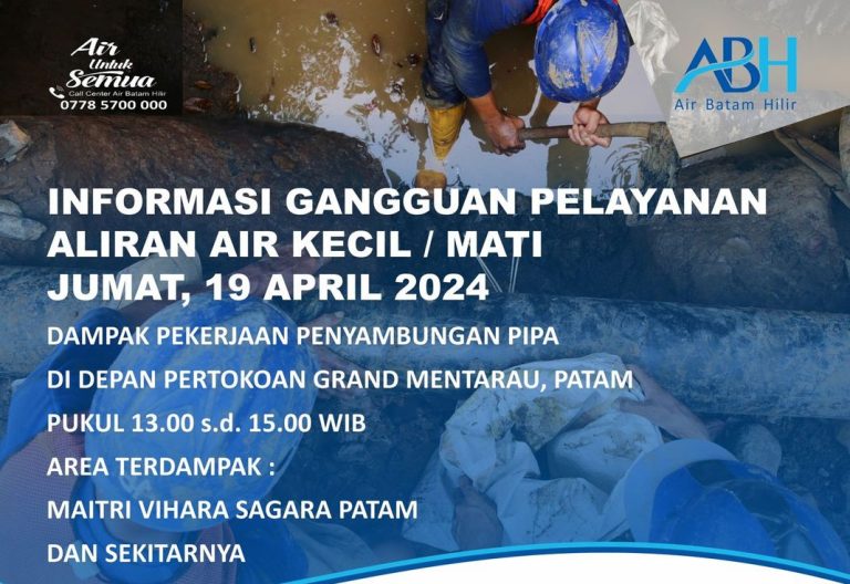 Ada Penyambungan Pipa, Kawasan Terdampak, Maitri Vihara Sagara Patam