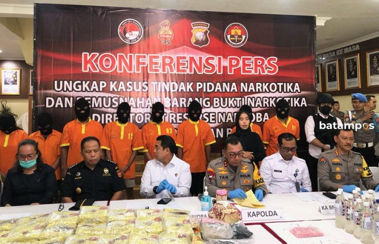 Polisi Bongkar Jaringan Narkoba di Kepri