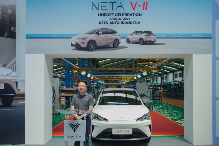 PT NETA Auto Indonesia Merayakan Produksi Lokal Pertama NETA V-II dengan Line Off Celebration