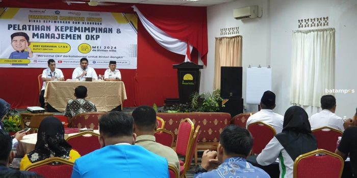 Tingkatkan SDM, 44 Orang dari 33 OKP di Bintan Dilatih Kepemimpinan dan Manajemen
