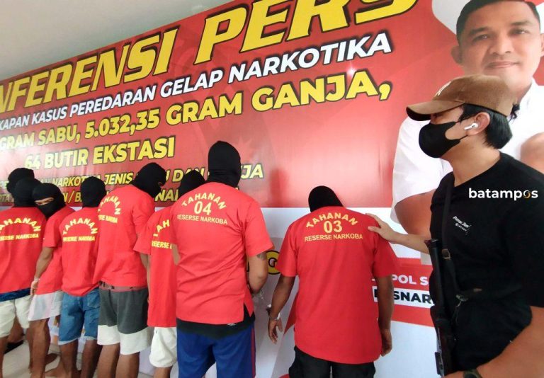 Sebulan, Ungkap 7 Kasus Satresnarkoba Polresta Barelang
