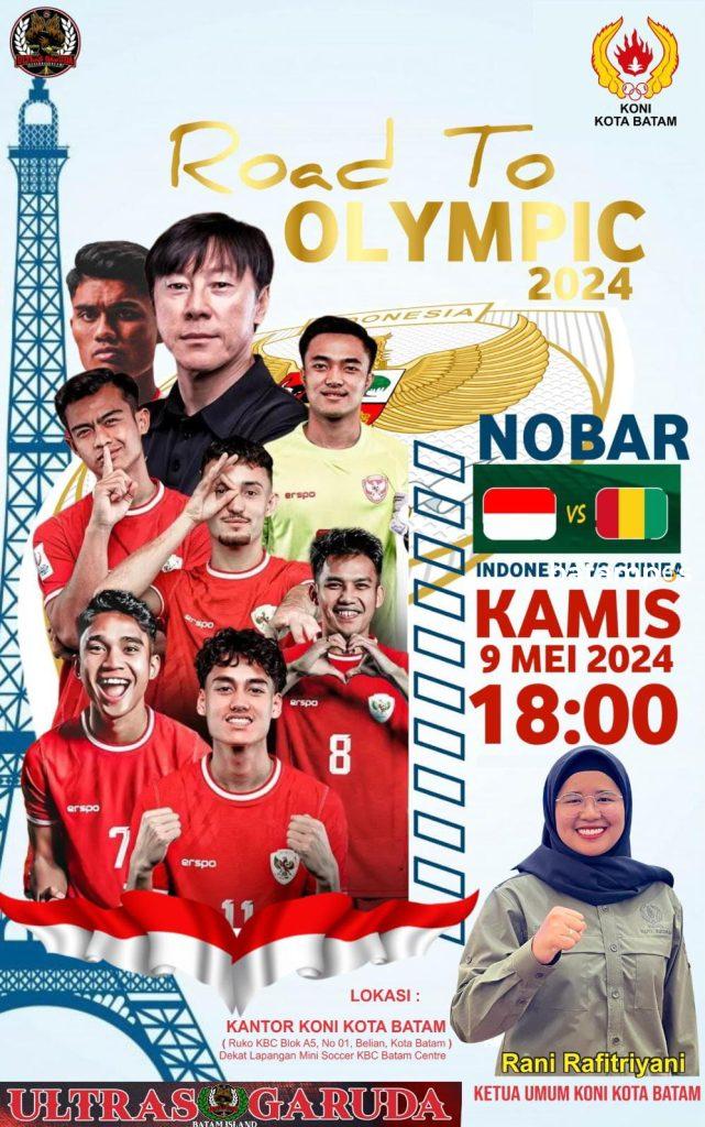 Nobar Bareng Timnas Indonesia Bersama Koni Batam