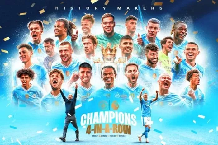 Manchester City Juara Liga Premier Inggris, Gelar Keempat Berturut-turut