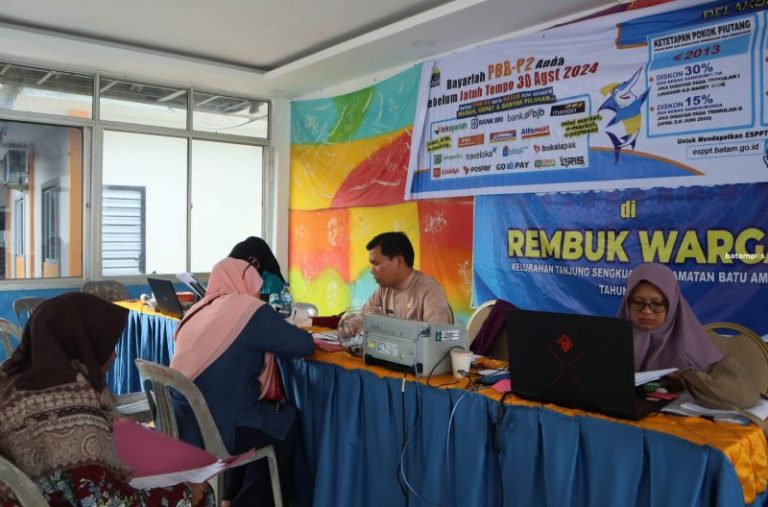 Realisasi Pajak Daerah Kota Batam Sudah Capai 41,89 Persen dari Target