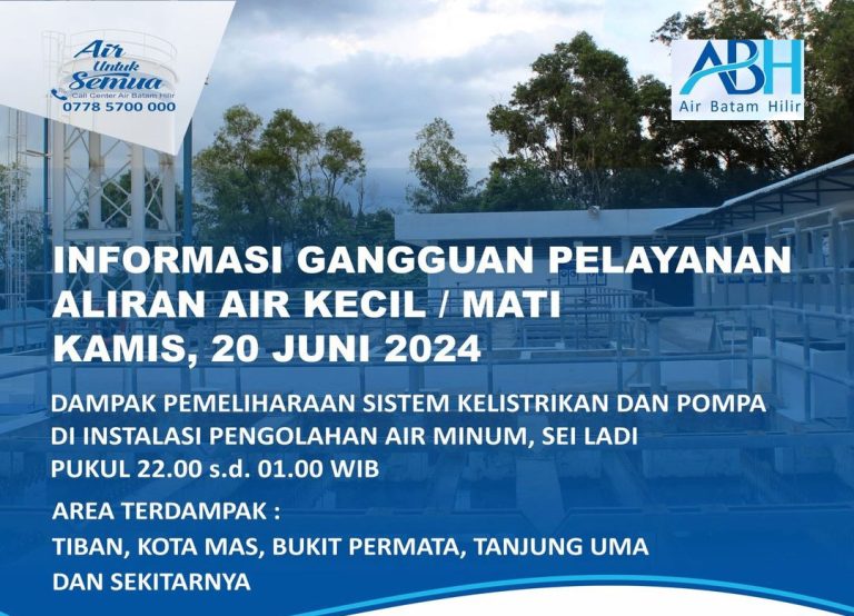 Kabar Gangguan Aliran Air