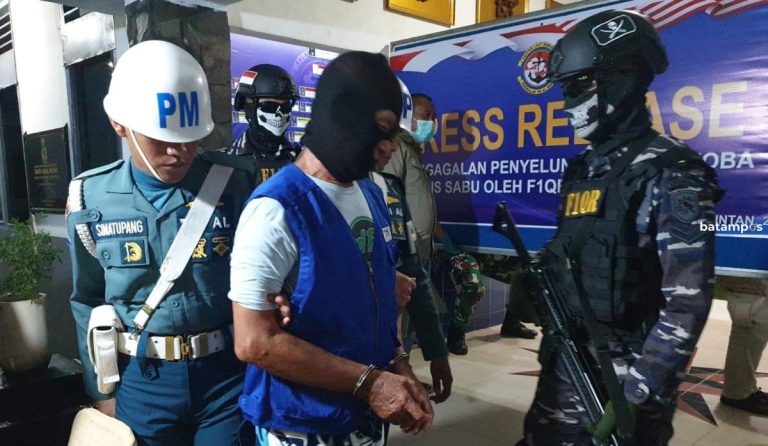 Terlilit Utang, Warga Batam Nekat Selundupkan Sabu dari Malaysia, Ditangkap Lanal di Perairan Utara Sekera, Bintan