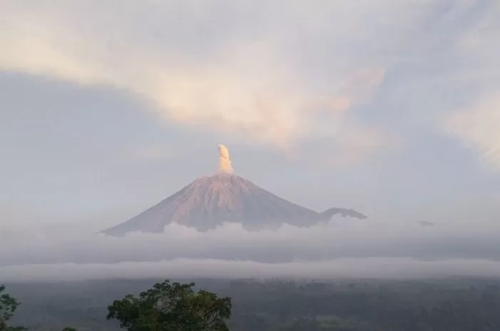 Pagi Ini Gunung Semeru Alami Gempa dan Erupsi 30 Kali