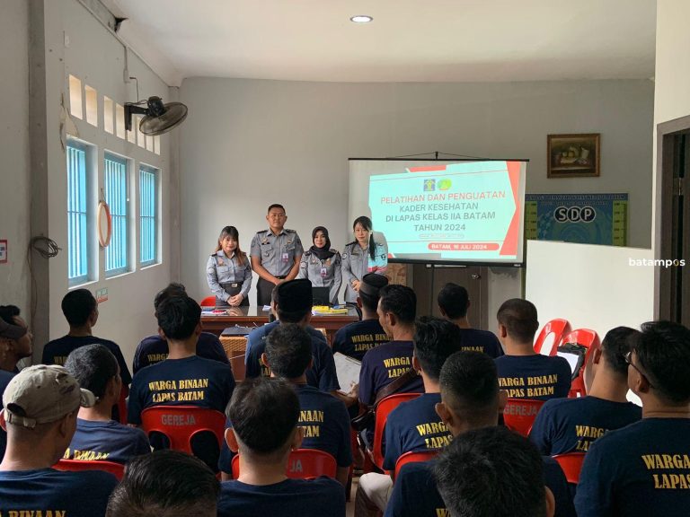 37 WBP Lapas Batam Diasah Menjadi Kader Kesehatan