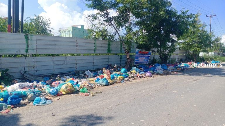 Petugas Kewalahan dengan Tumpukan Sampah di Pinggir Jalan