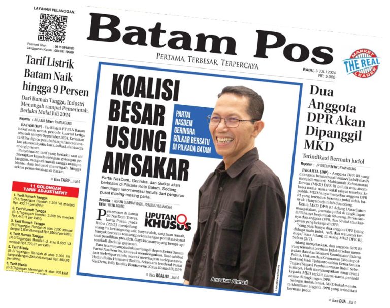 Koalisi Besar Usung Amsakar: Nasdem-Gerindra-Golkar Bersatu pada Pilkada Batam
