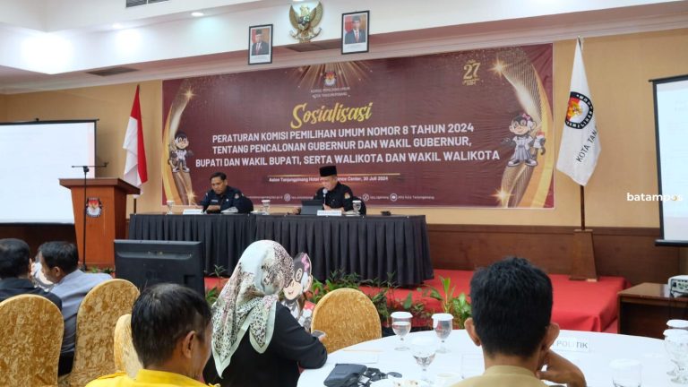 KPU Tanjungpinang Sosialisasikan Ketentuan Pencalonan Walikota, Pendaftaran Dibuka 27 Agustus