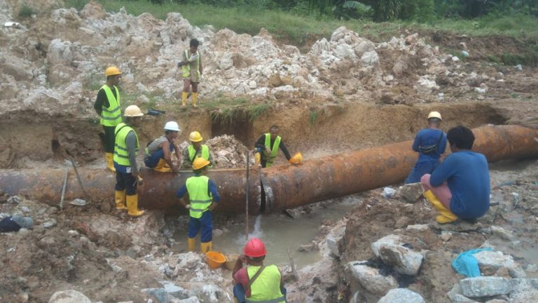 Perbaikan Pipa Air di Happy Garden Molor, PT ABH Sampaikan Permohonan Maaf