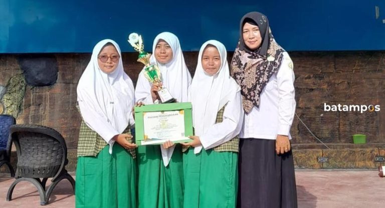 MTs Teluk Sasah Juara I Beregu Kompetisi Sains Madrasah, Wakili Bintan di Tingkat Provinsi