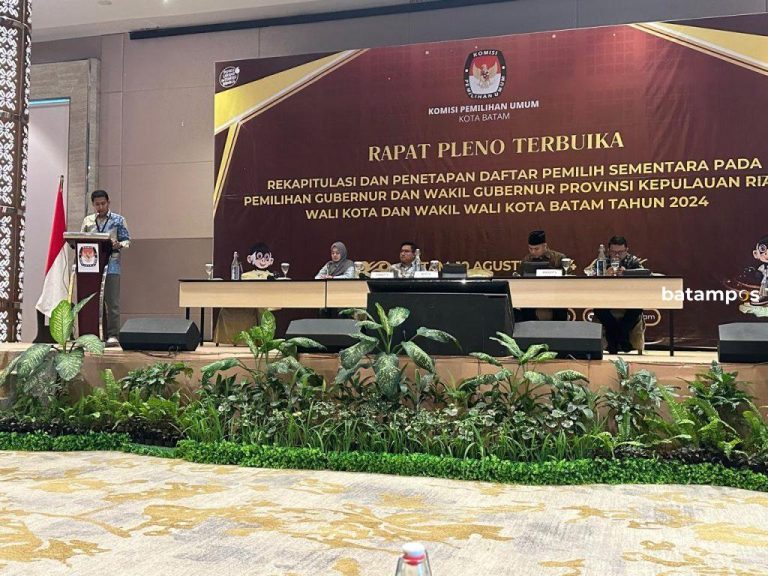 KPU Batam Tetapkan DPS Pilkada 2024 896.342 Pemilih, Ajak Masyarakat Cek Data Pemilih